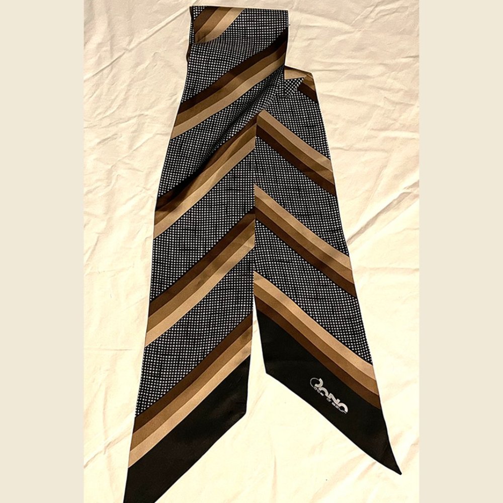 Vintage Dana Cote d'Azure Silk Scarftie